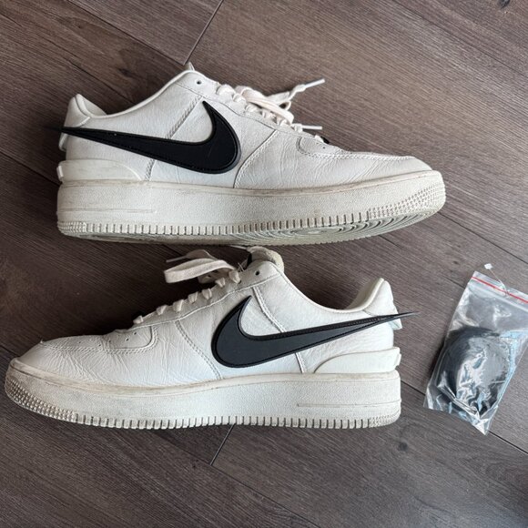Nike Air Force 1 AMBUSH Collaboration Black/White Men's Size 12 w/ Packaging - Picture 1 of 16